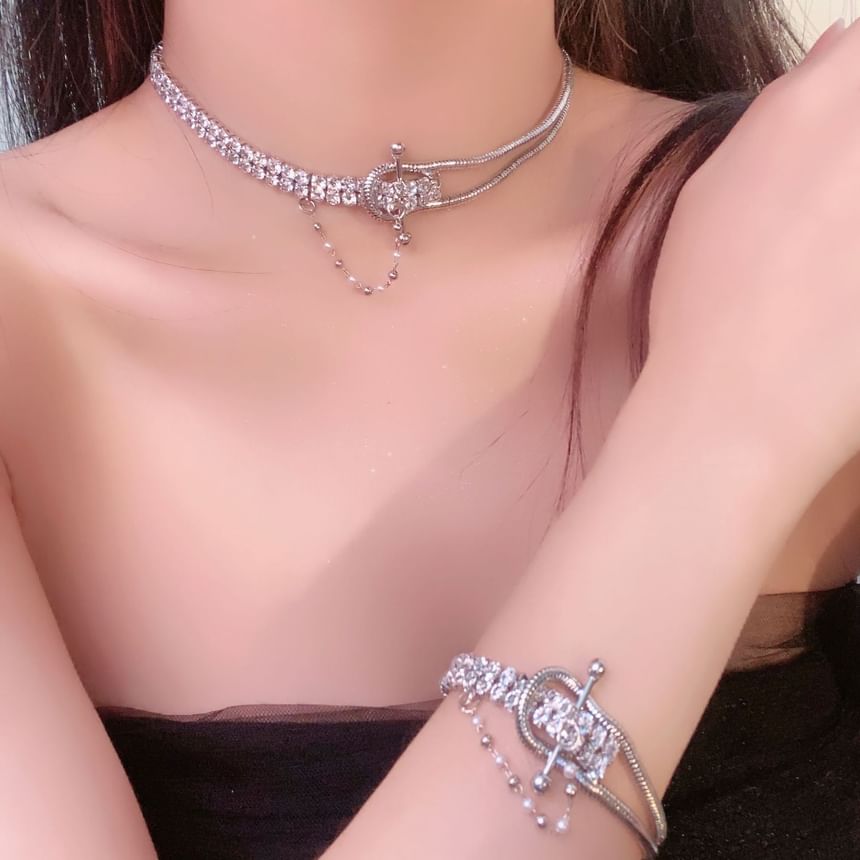 Bracelet Faux / Necklace Pearl