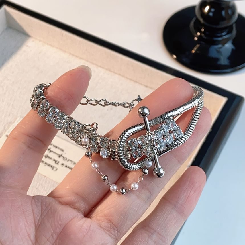 / Necklace Faux Pearl Bracelet