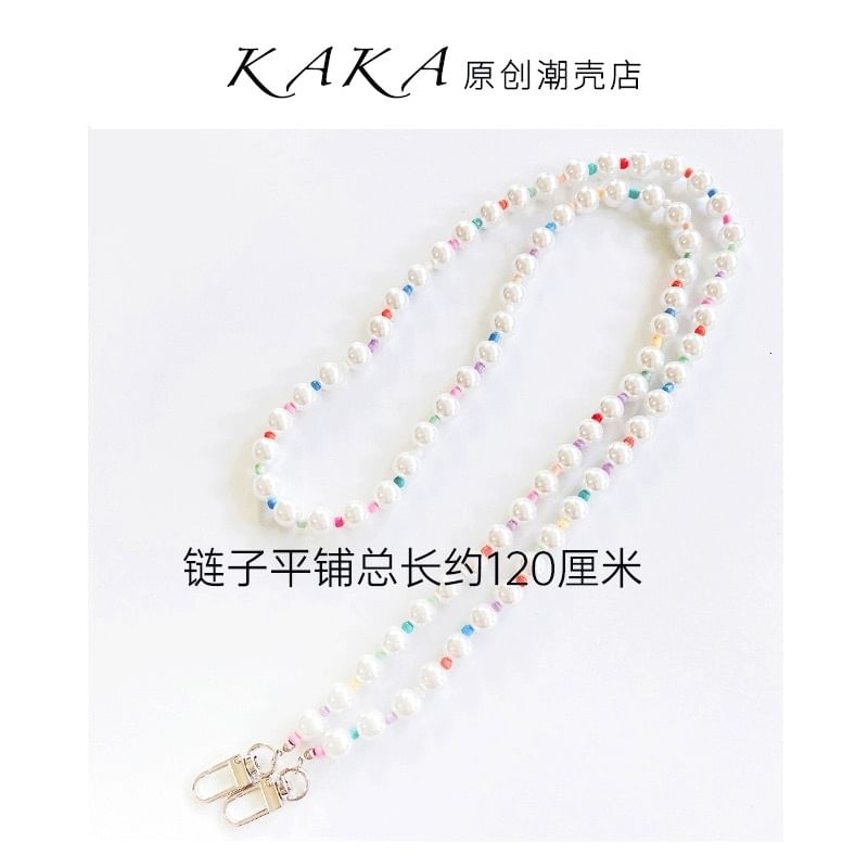 Phone Pearl Faux Lanyard