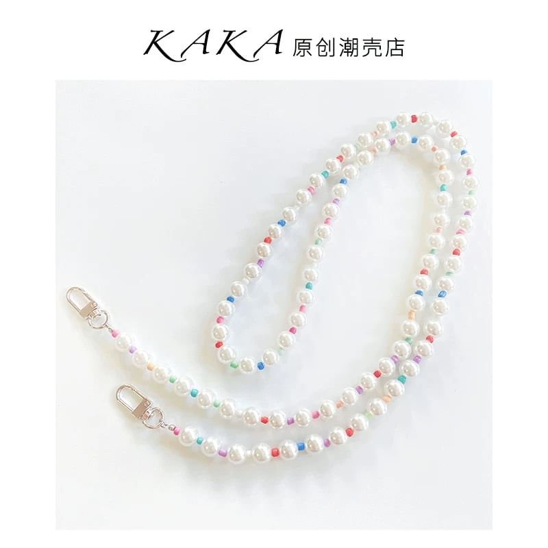 Phone Pearl Faux Lanyard