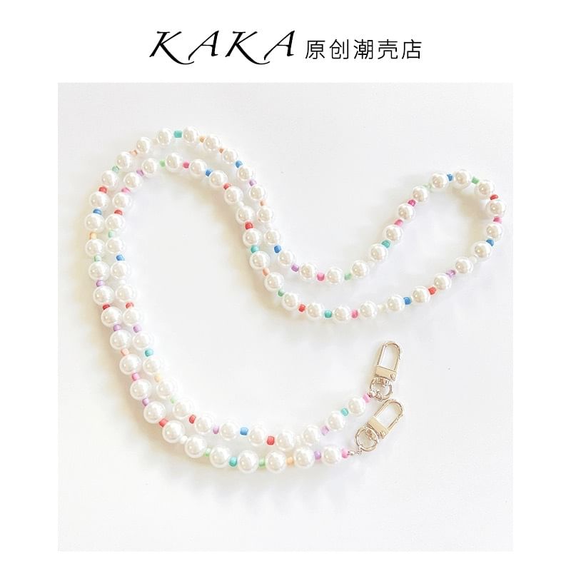 Phone Pearl Faux Lanyard