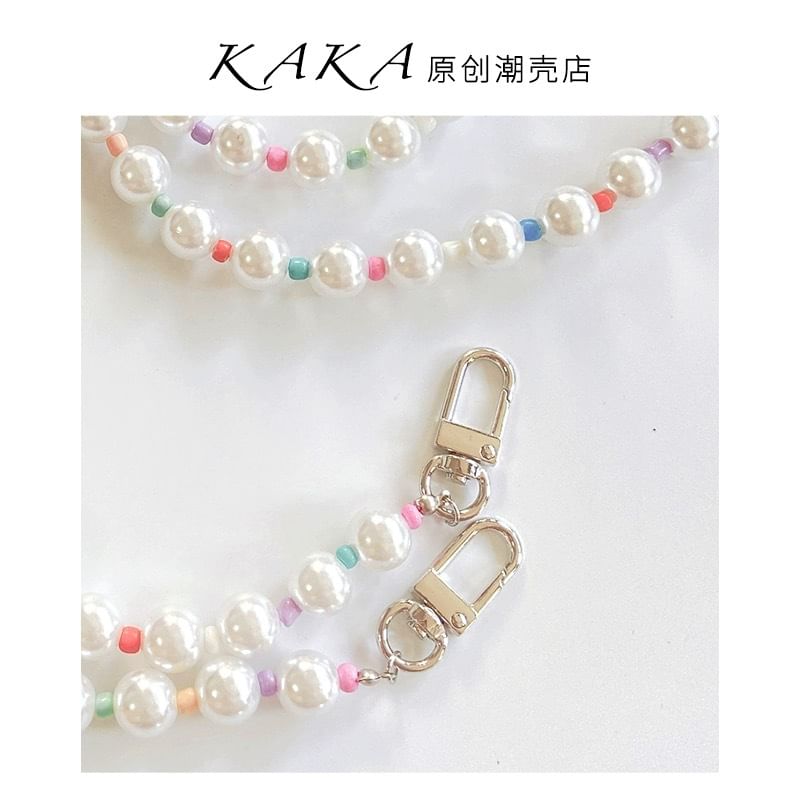 Phone Pearl Faux Lanyard