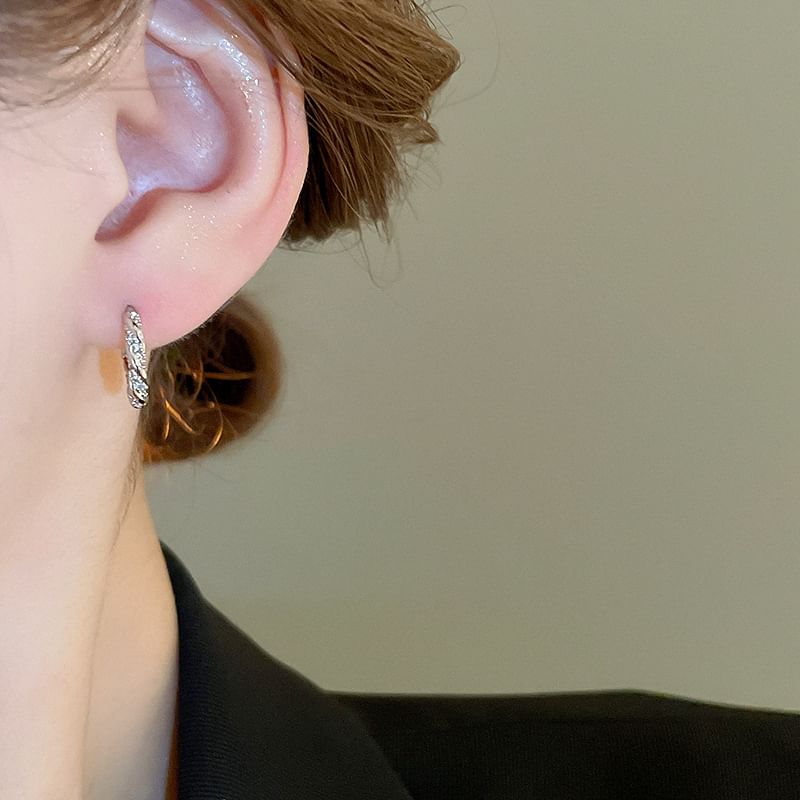 Earring Rhinestone Huggie