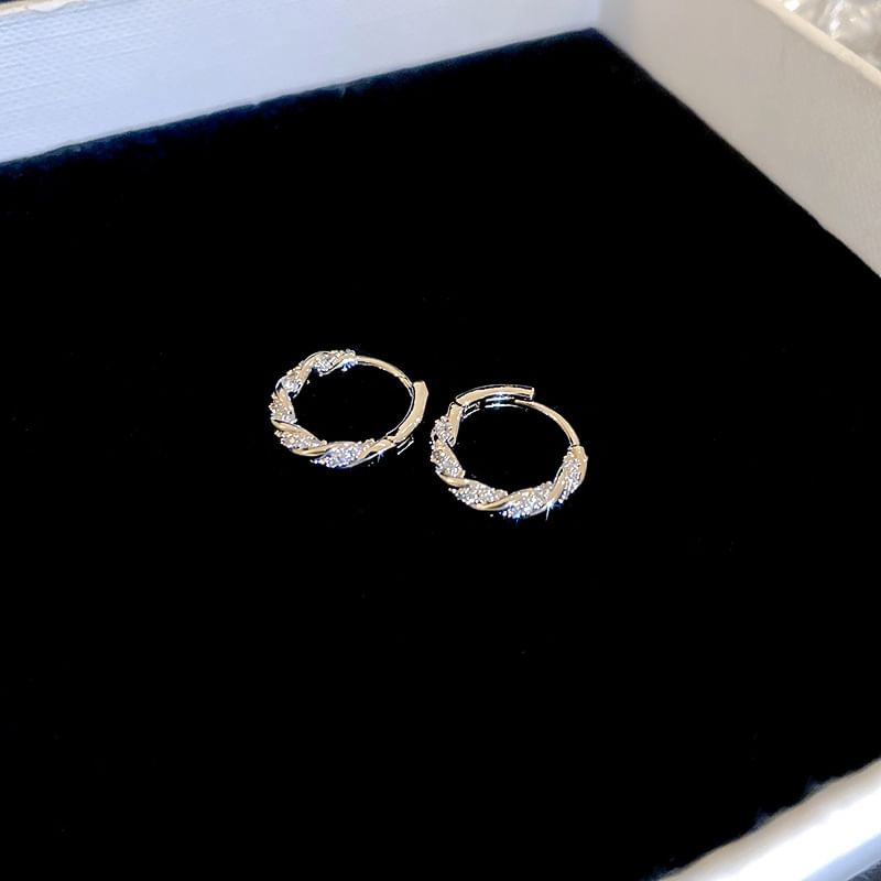 Earring Rhinestone Huggie