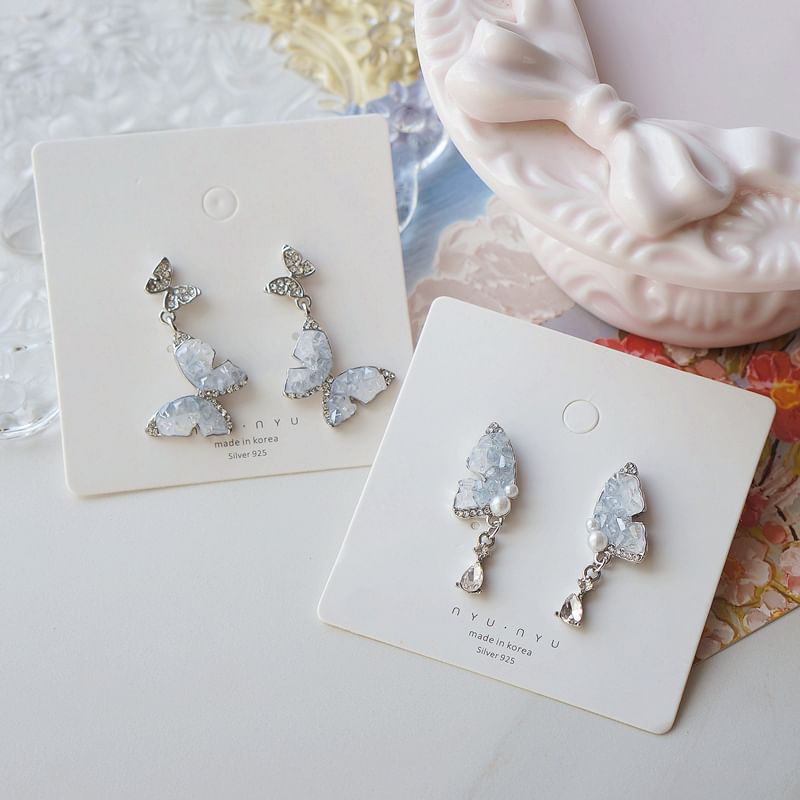 Drop Earring / On Clip Butterfly