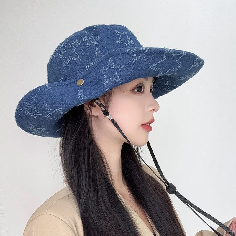 Denim Hat Distressed Boonie