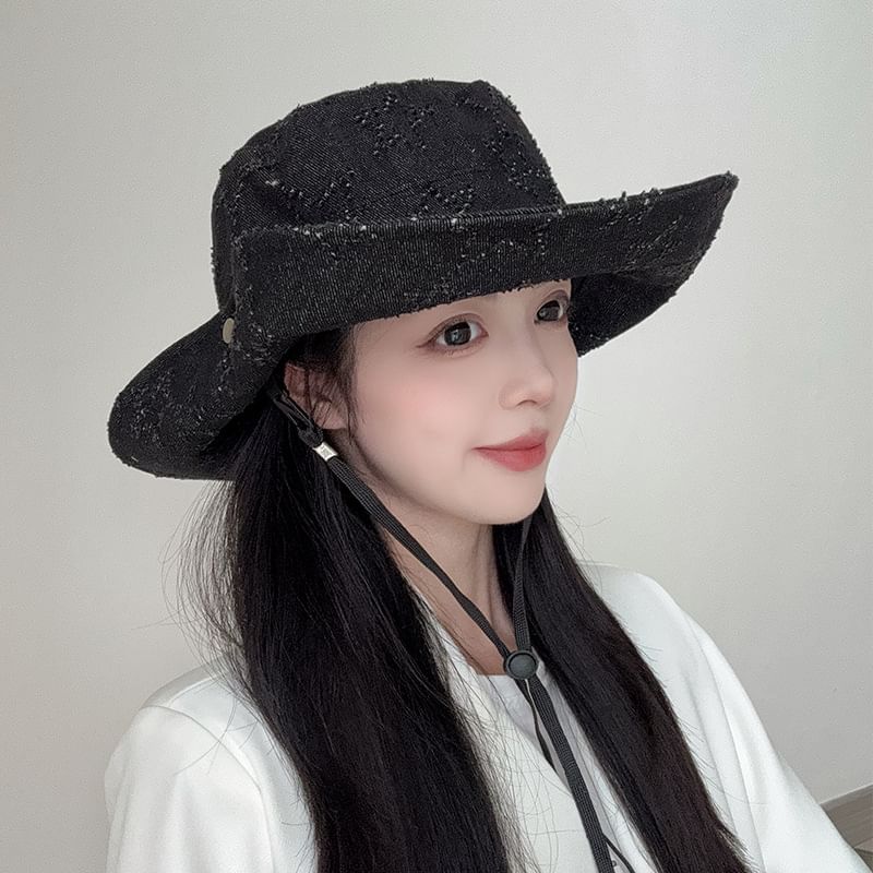 Denim Hat Distressed Boonie