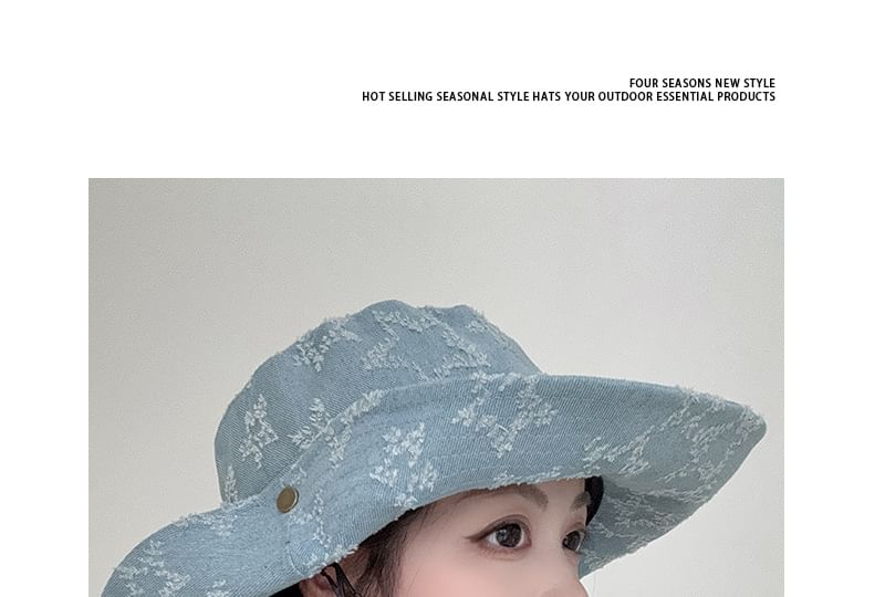 Denim Hat Distressed Boonie