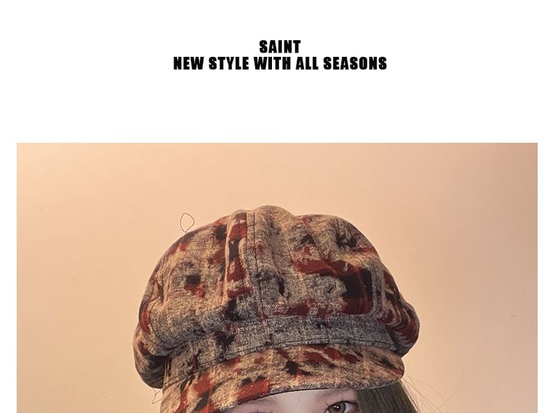 Plaid Newsboy Cap