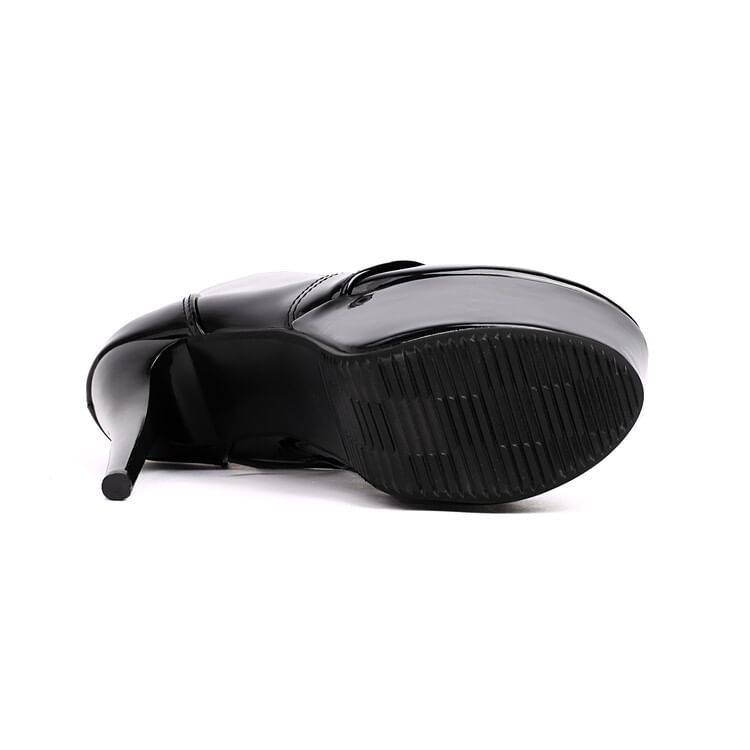 Ankle Lace-Up Stiletto Heel Boots