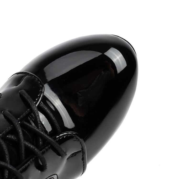 Ankle Lace-Up Stiletto Heel Boots