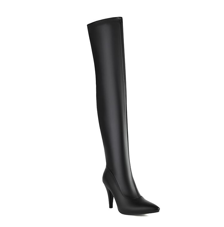 Sock Over-the-Knee Heel High Boots
