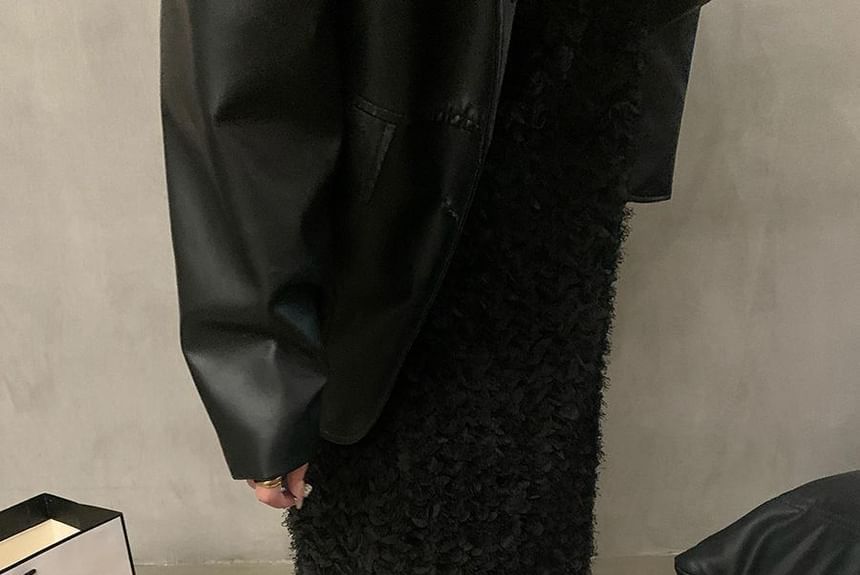 Plain Flats Suede Bow Accent Faux