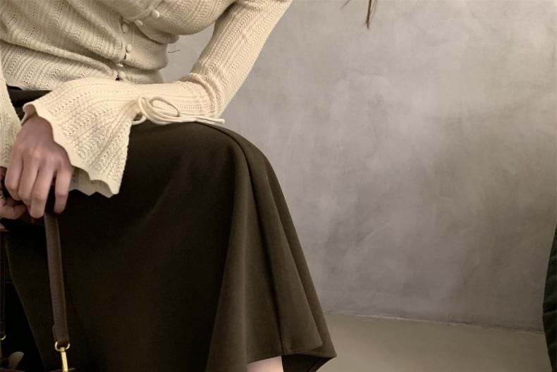 Faux Toe Flats Round Leather