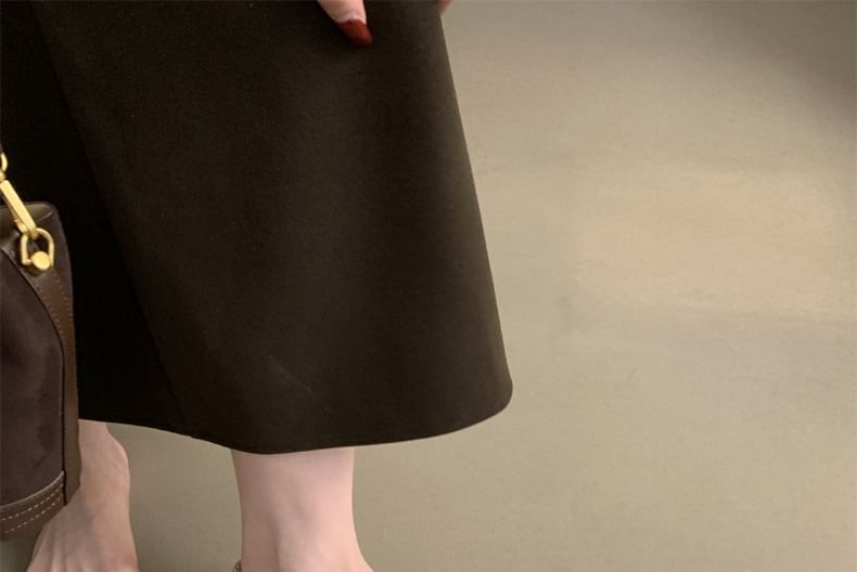 Faux Toe Flats Round Leather