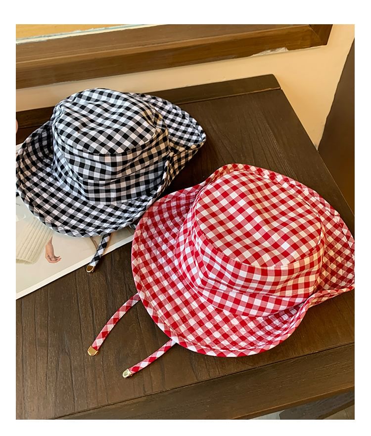 Plaid Hat Bucket