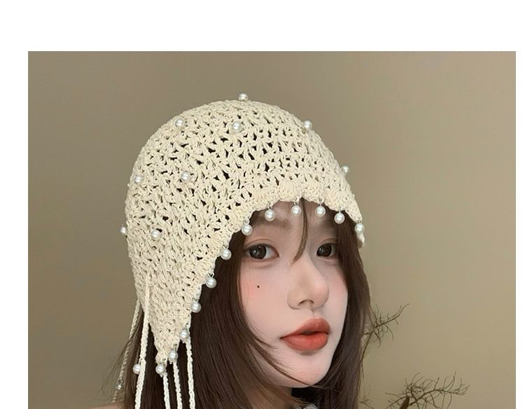 Beaded Crochet Hat