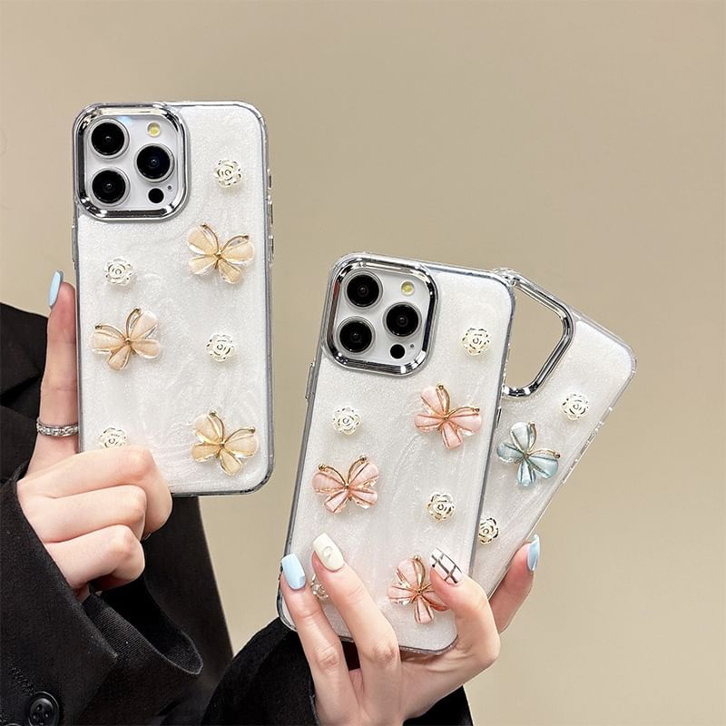 Phone Rose Case Butterfly