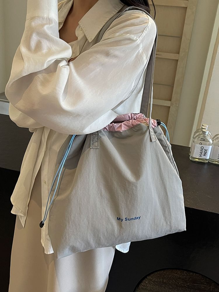 Bag Lettering Canvas Tote