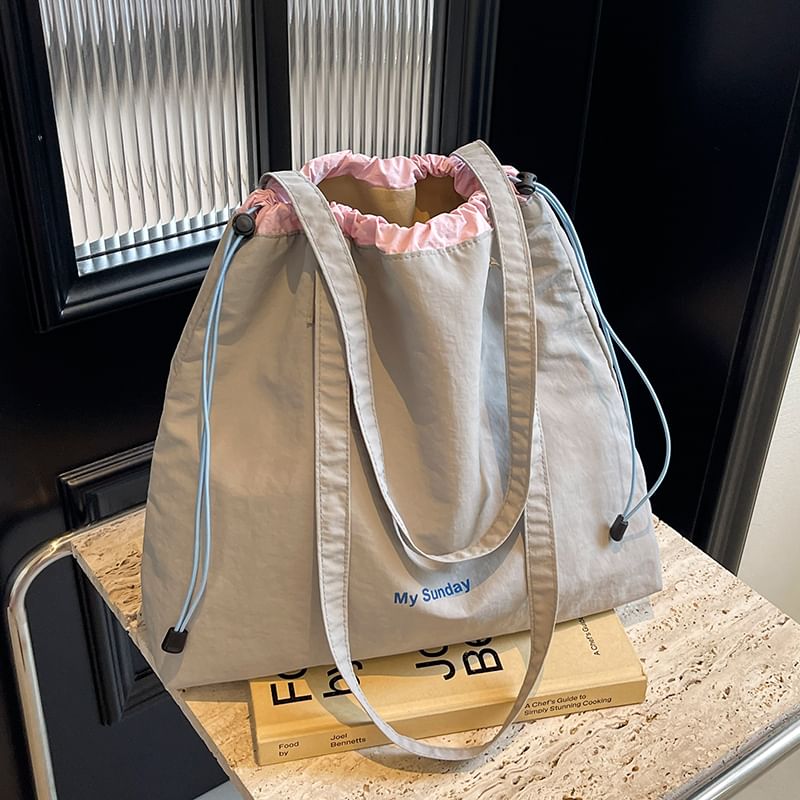 Bag Lettering Canvas Tote