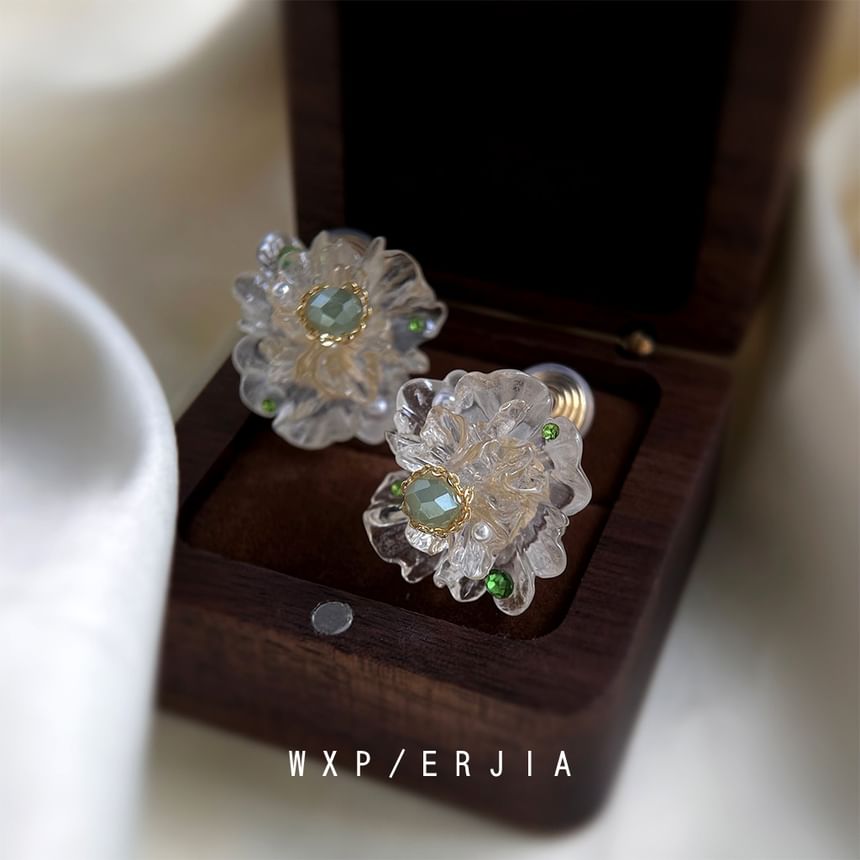 Flower On Clip Earring