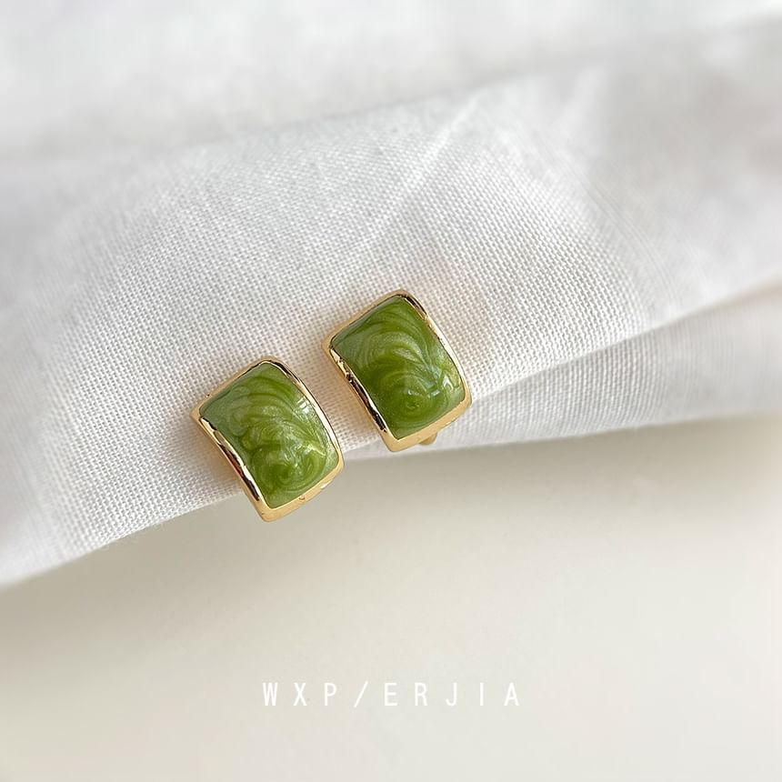 Clip Enamel On Earring