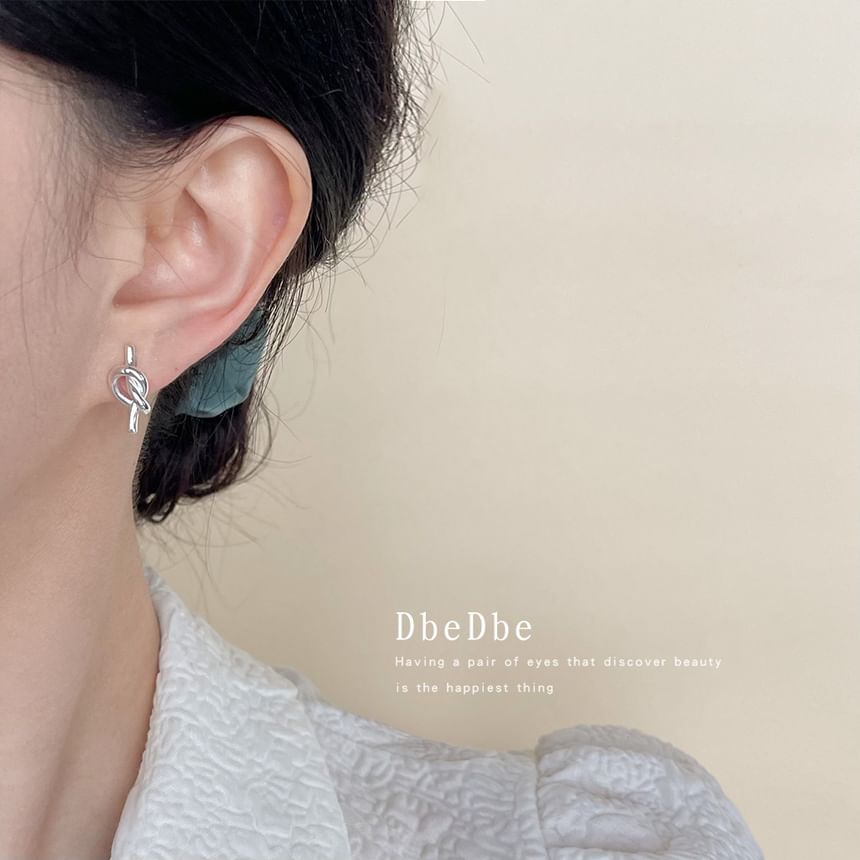 On Clip Earring Knotted
