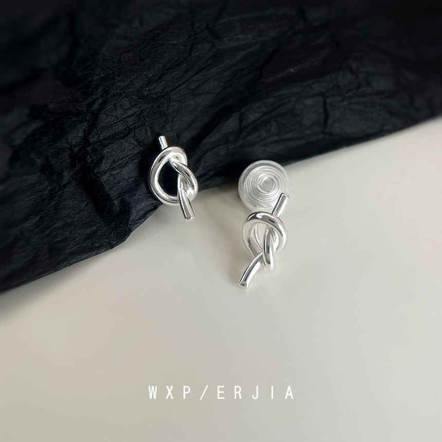 On Clip Earring Knotted