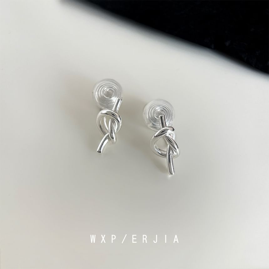 On Clip Earring Knotted