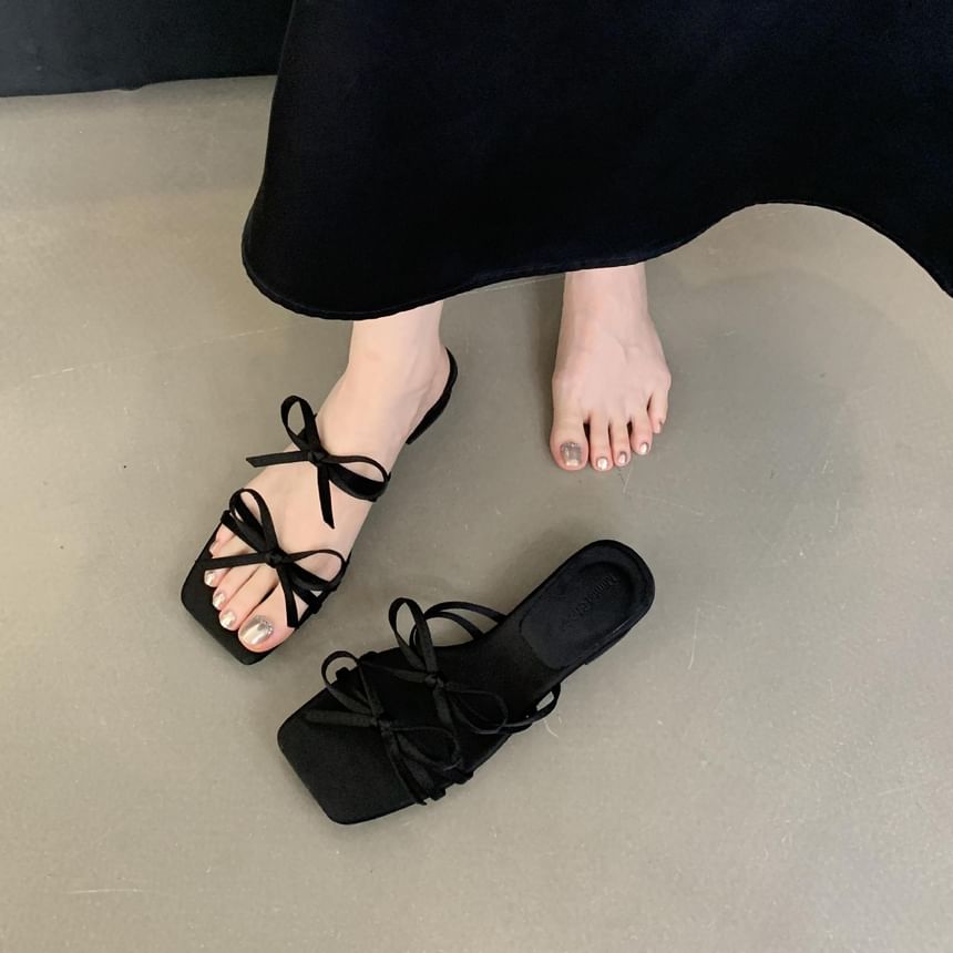 Bow Slide Sandals