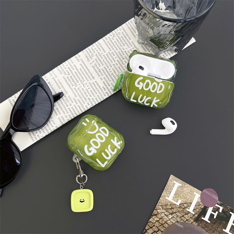 Lettering AirPods / Pro Earphone Case Skin / Charm / Set