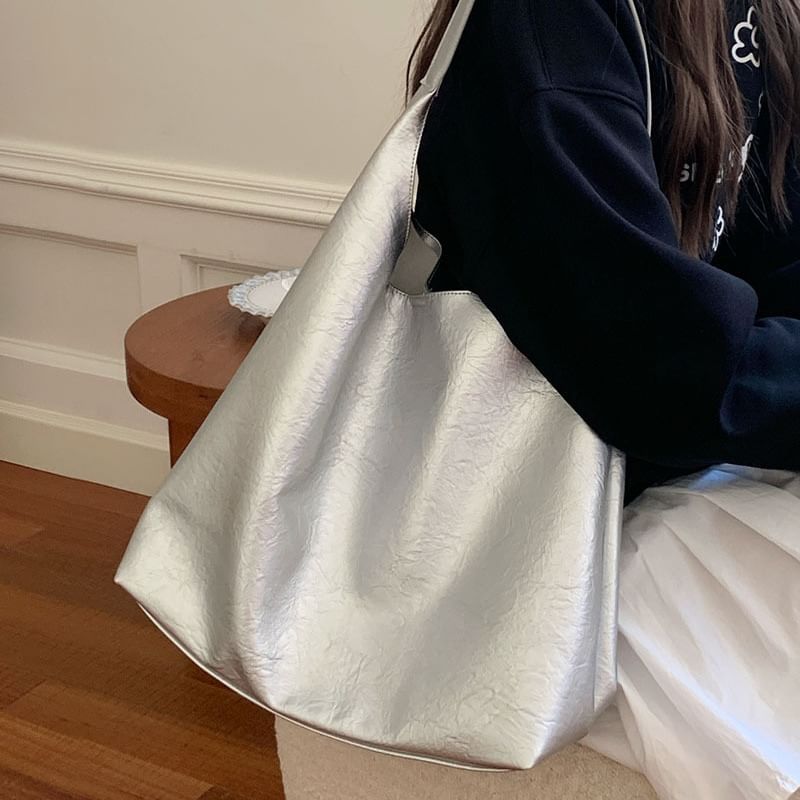 Faux Tote Bag Leather