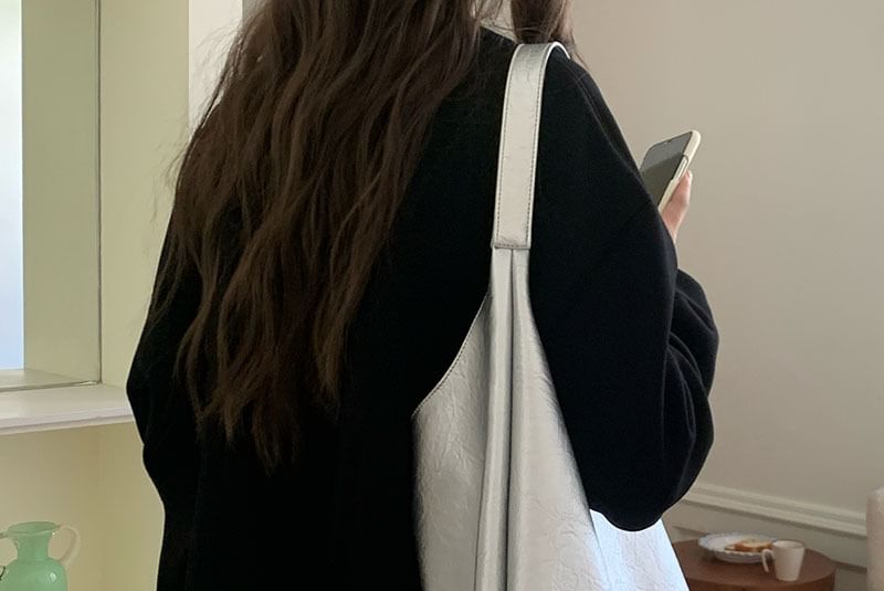 Faux Tote Bag Leather