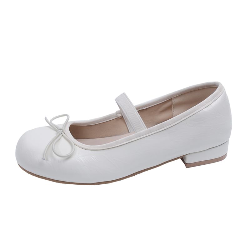 Mary Heel Shoes Jane Chunky Bow