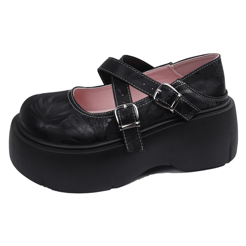 Jane Cross Mary Shoes Platform Strap