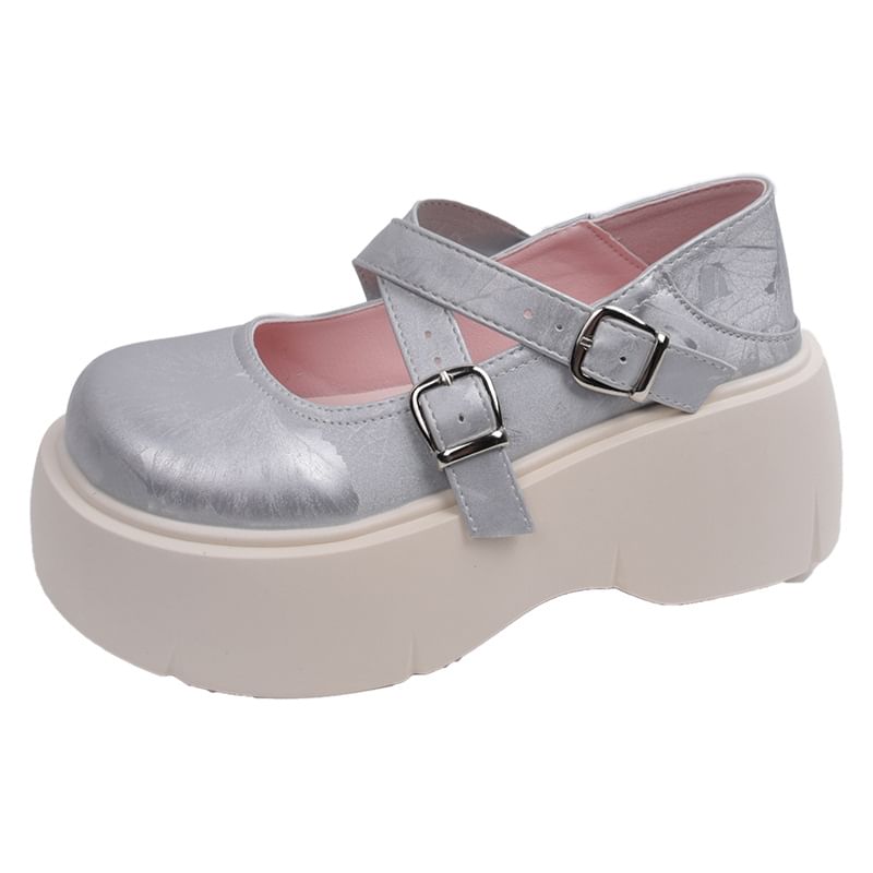 Jane Cross Mary Shoes Platform Strap
