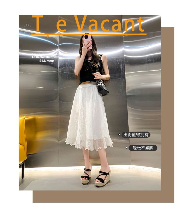 Wedge Strappy Platform Sandals Slide