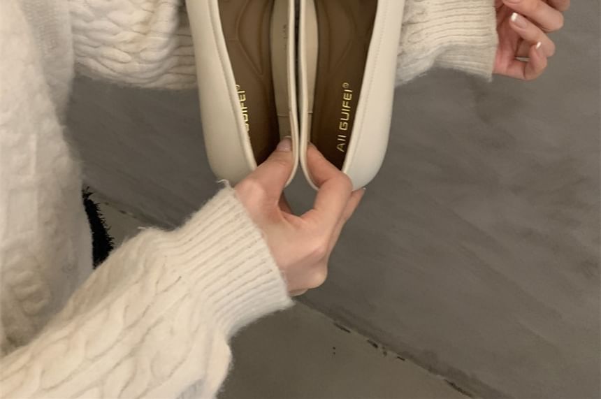 Flats Toe Square Bow