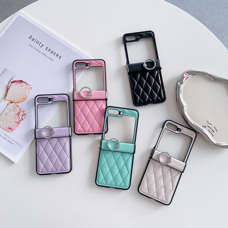 Case Stand Argyle Ring Phone