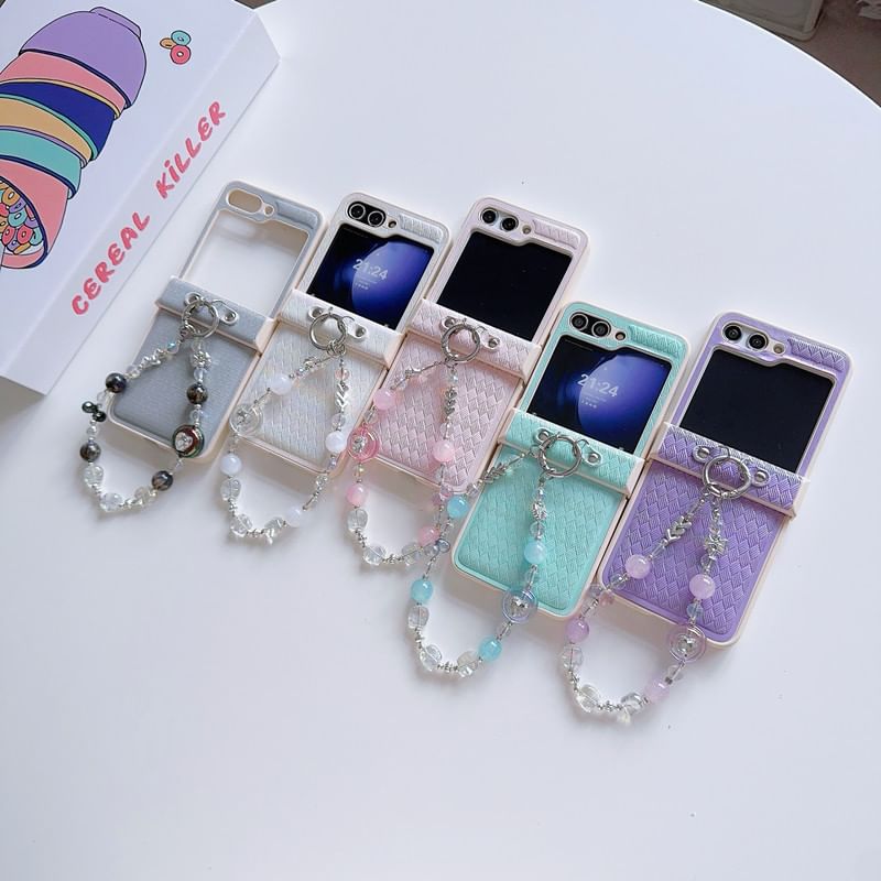 Phone Argyle Case Strap Bead
