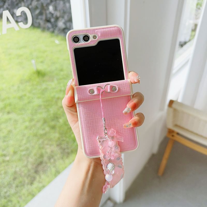 Charm Plain Ribbon Case Phone