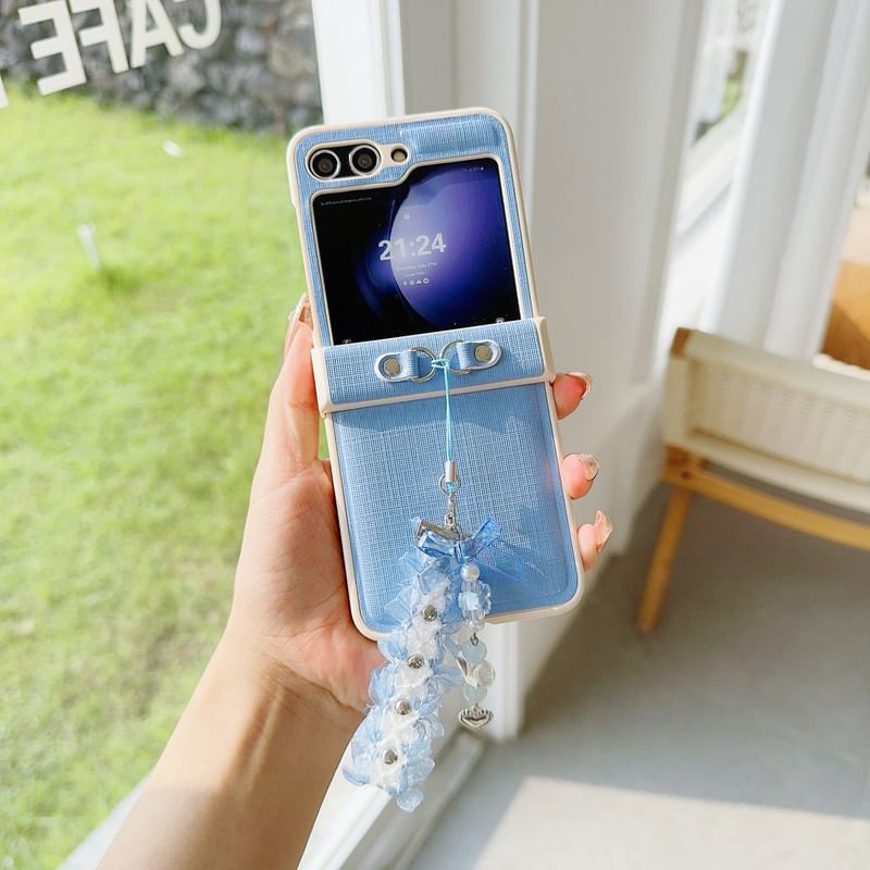 Charm Plain Ribbon Case Phone