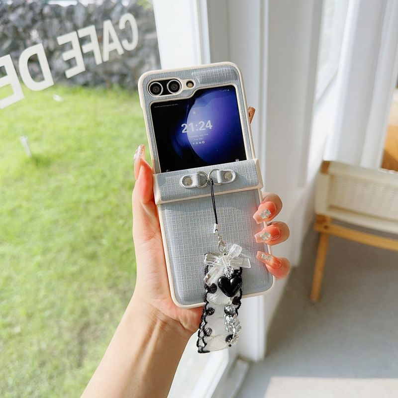 Charm Plain Ribbon Case Phone