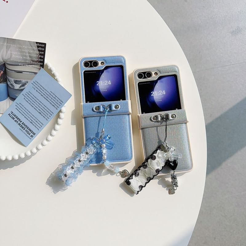 Charm Plain Ribbon Case Phone