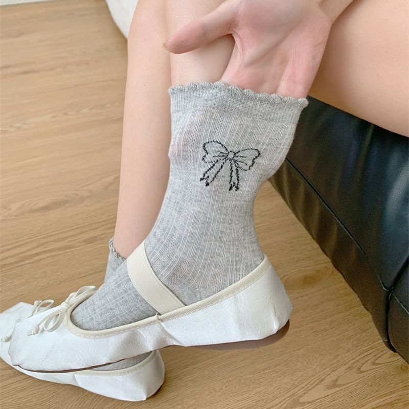 Bow Print Socks