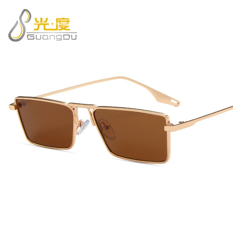 Square Metal Frame Sunglasses