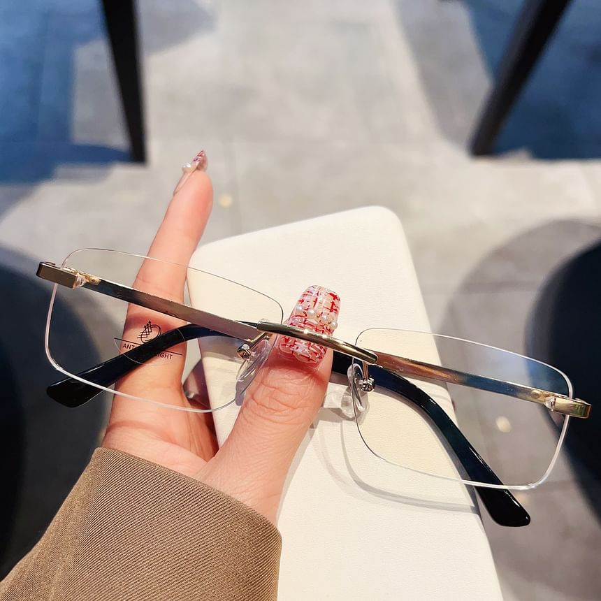 Glasses Rimless Square
