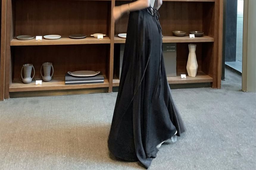 Halter Sundress Strappy Maxi Plain