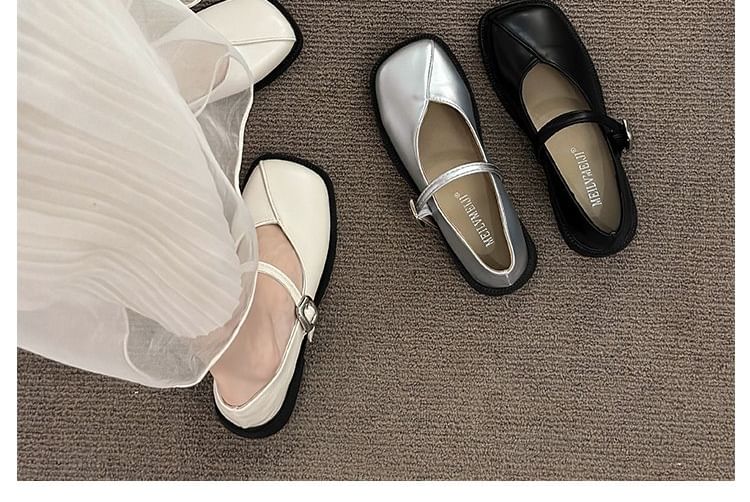 Shoes Toe Square Mary Jane