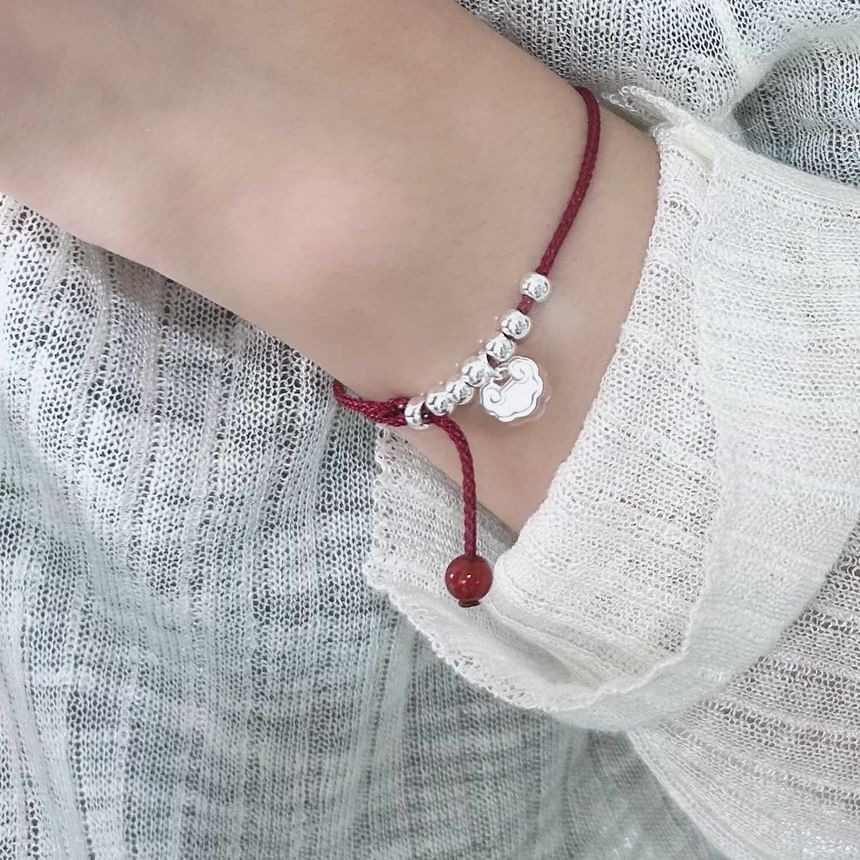 Silver Beaded / Anklet Rope Bracelet